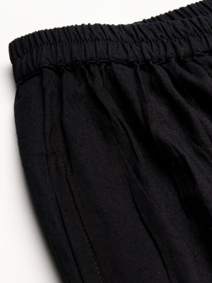 Cotton Block Print Naira cut A-Line Kurta Set