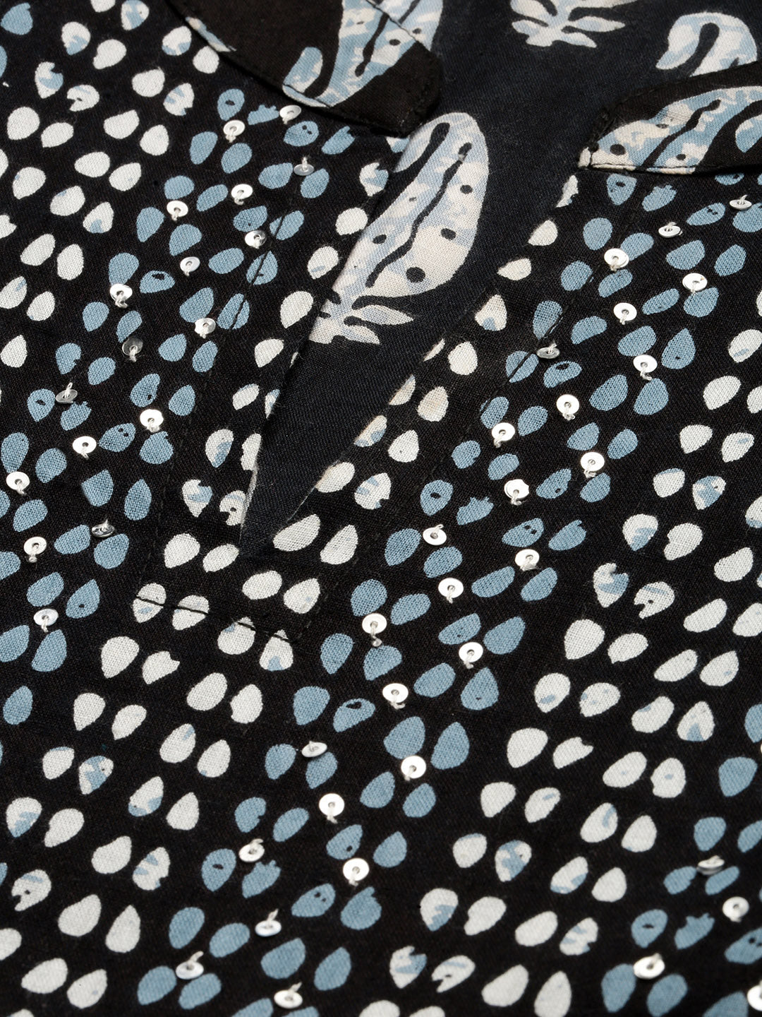 Cotton Block Print Naira cut A-Line Kurta Set