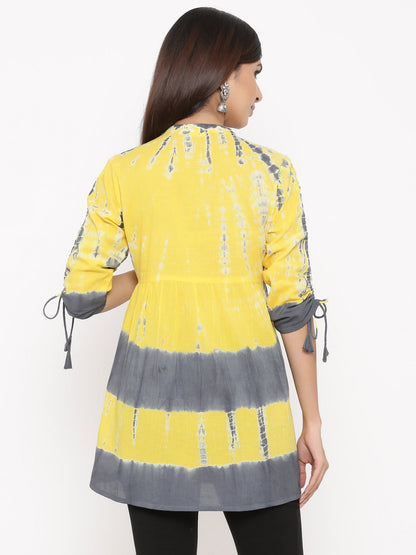 Cotton Tie Die Print Regular Top
