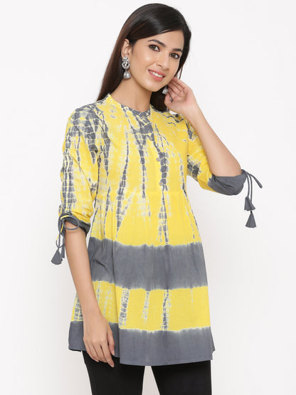Cotton Tie Die Print Regular Top