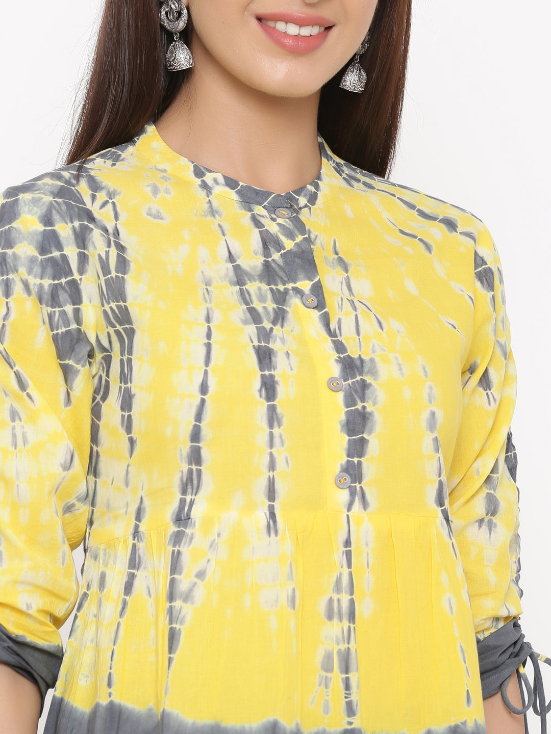 Cotton Tie Die Print Regular Top