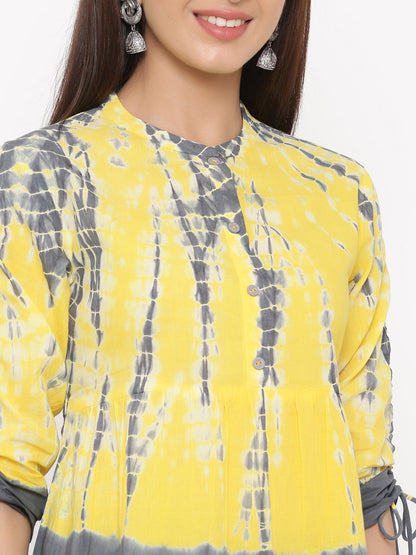 Cotton Tie Die Print Regular Top