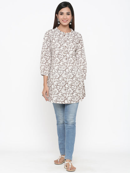 Cotton Printed A-Line Tunic