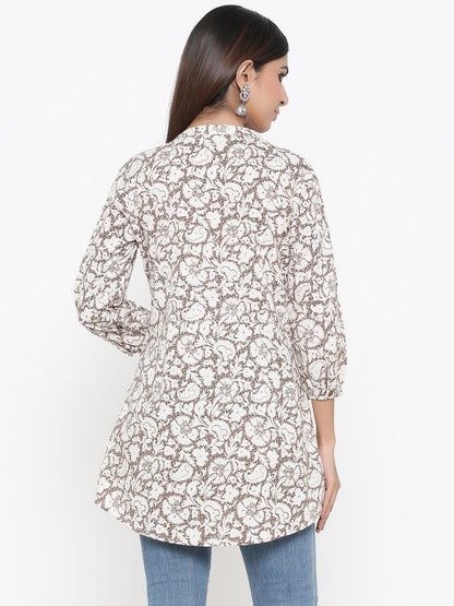 Cotton Printed A-Line Tunic