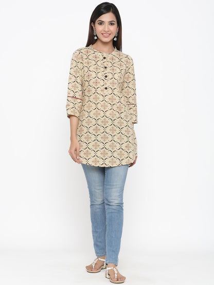 Cotton Printed A-Line Tunic