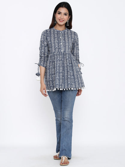 Cotton Printed Regular Top