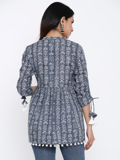 Cotton Printed Regular Top