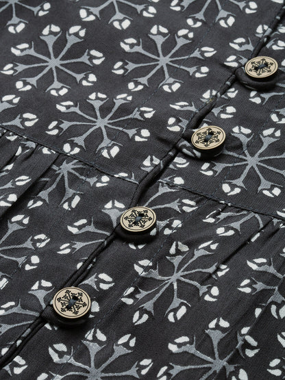 Rayon Printed Peplum Top