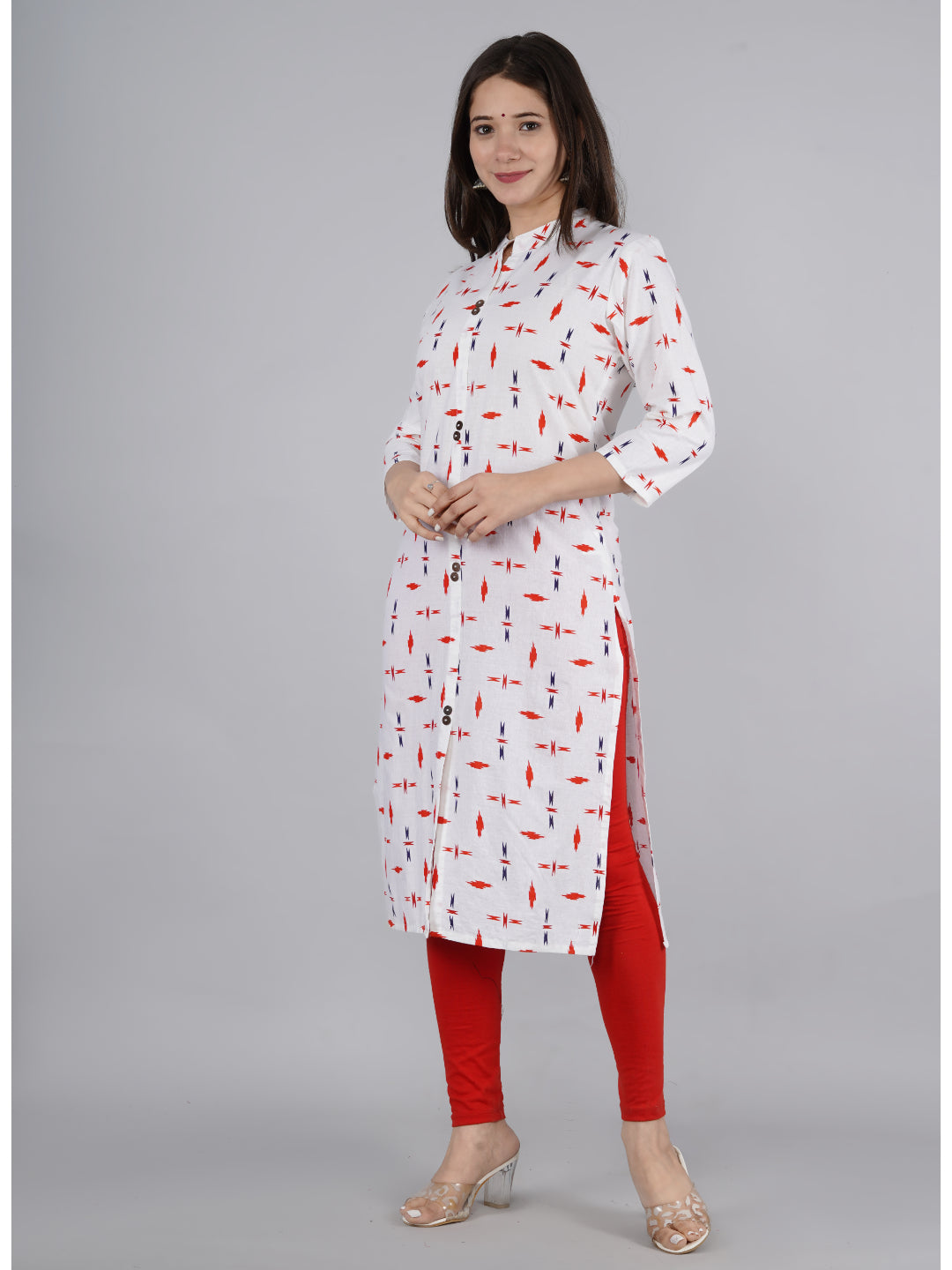 Cotton Printed Straight Kurta
