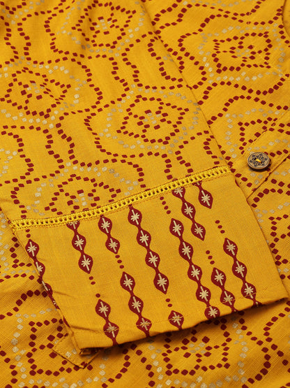 Rayon Gold Print Straight Tunic