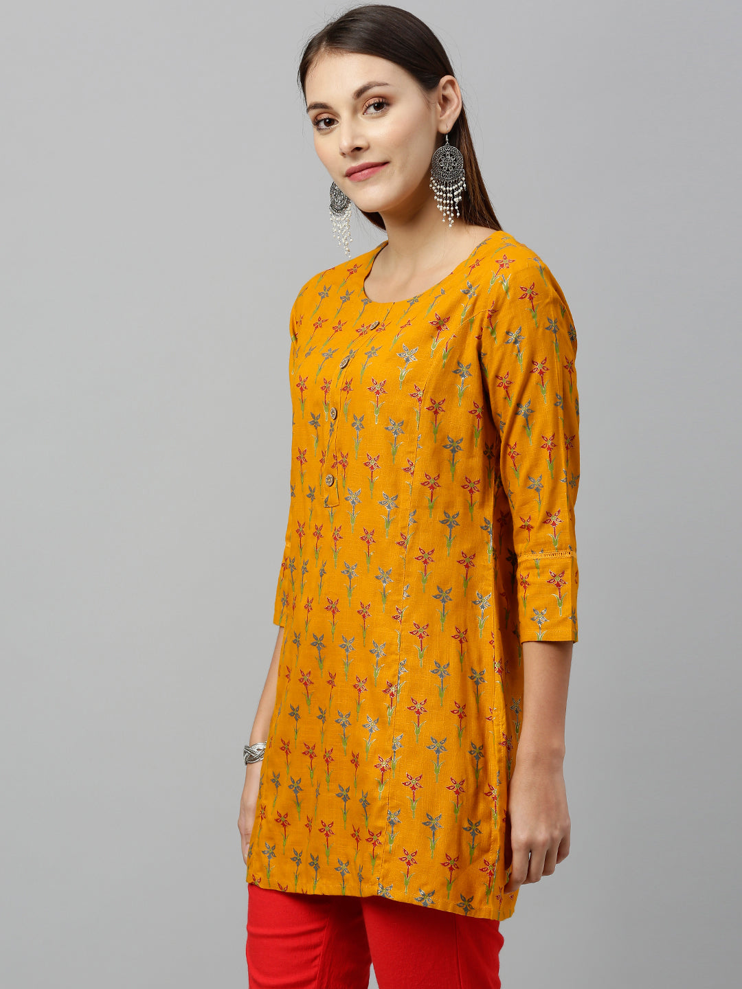 Rayon Printed Straight Tunic