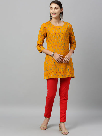 Rayon Printed Straight Tunic