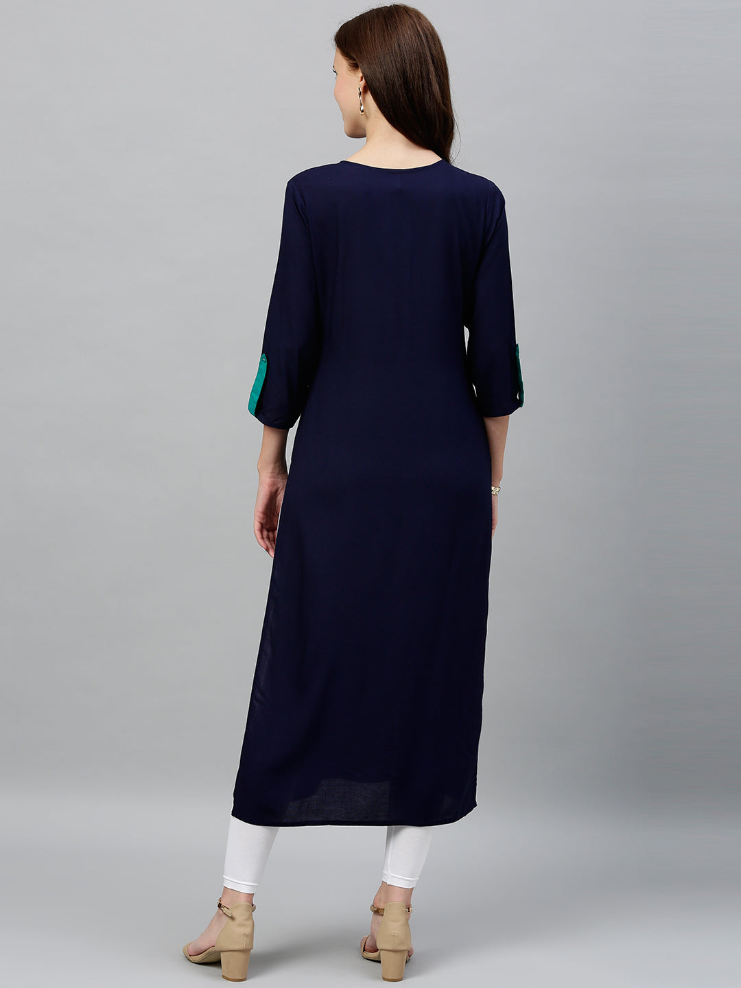 Rayon Solid Straight Kurta