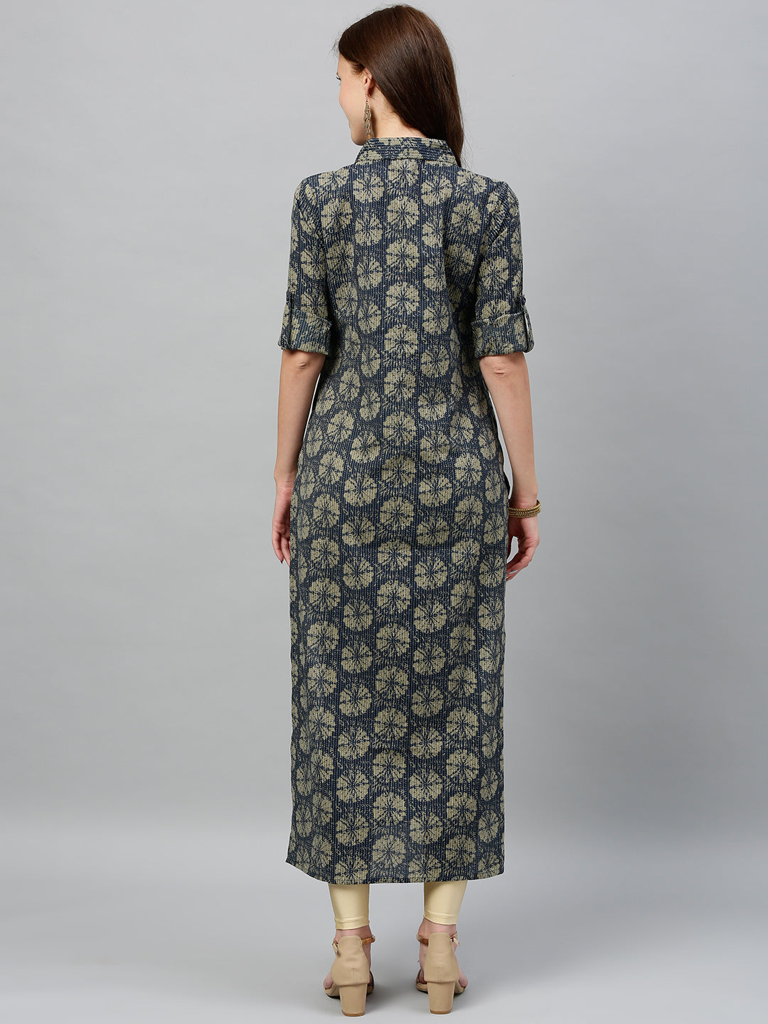 Cotton Printed A-Line Kurta