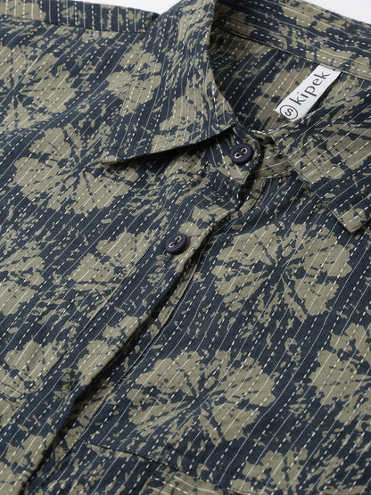 Cotton Printed A-Line Kurta