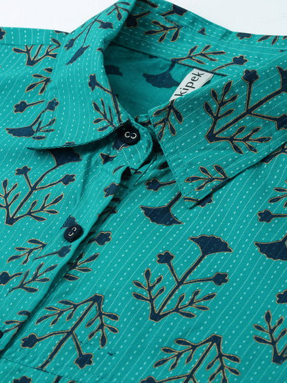 Cotton Printed A-Line Kurta