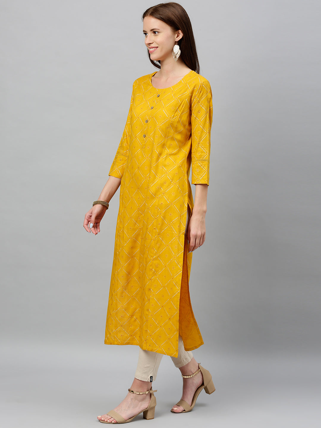 Rayon Printed Straight Kurta