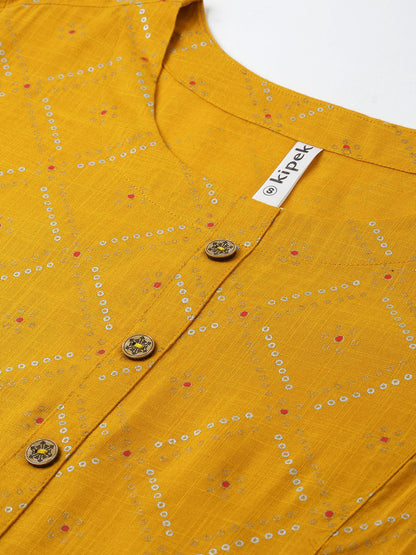 Rayon Printed Straight Kurta
