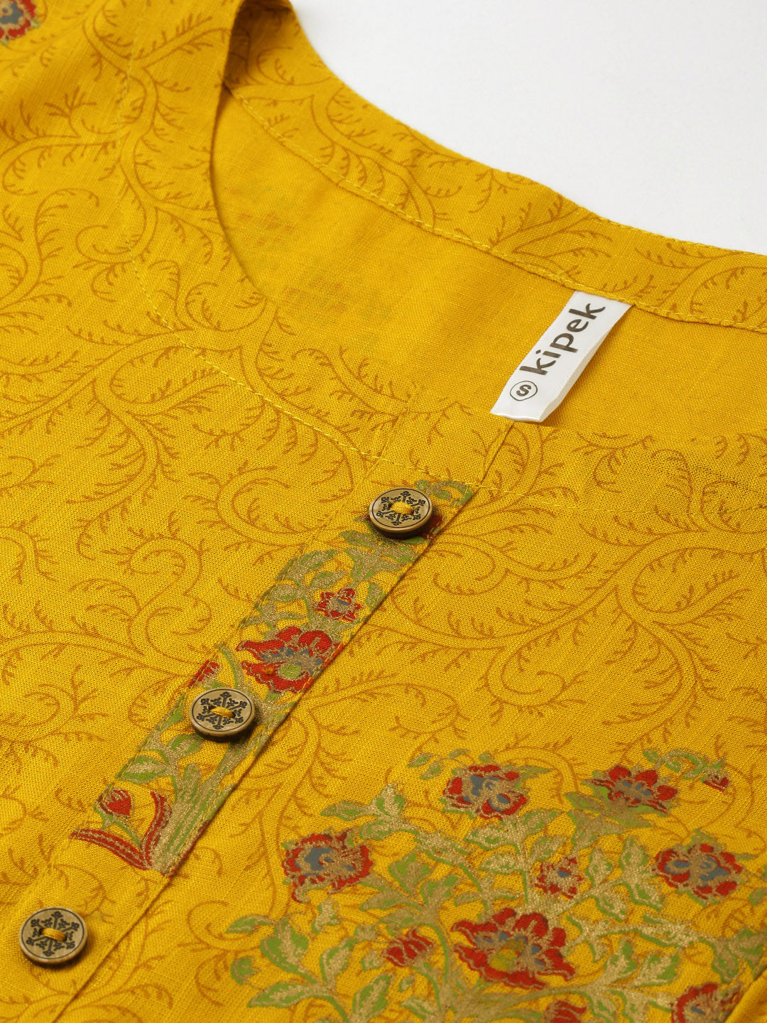 Rayon Buta Print Straight Kurta