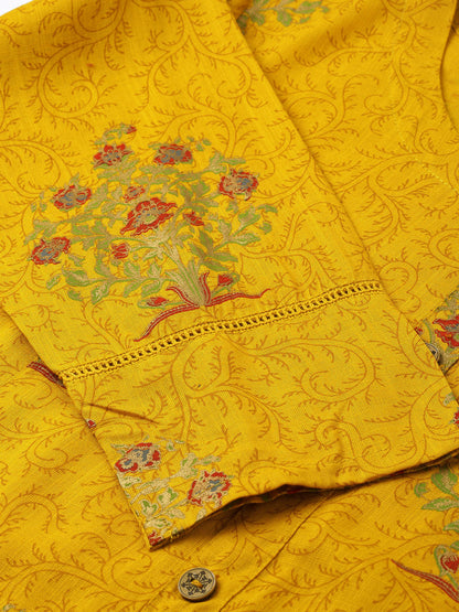Rayon Buta Print Straight Kurta