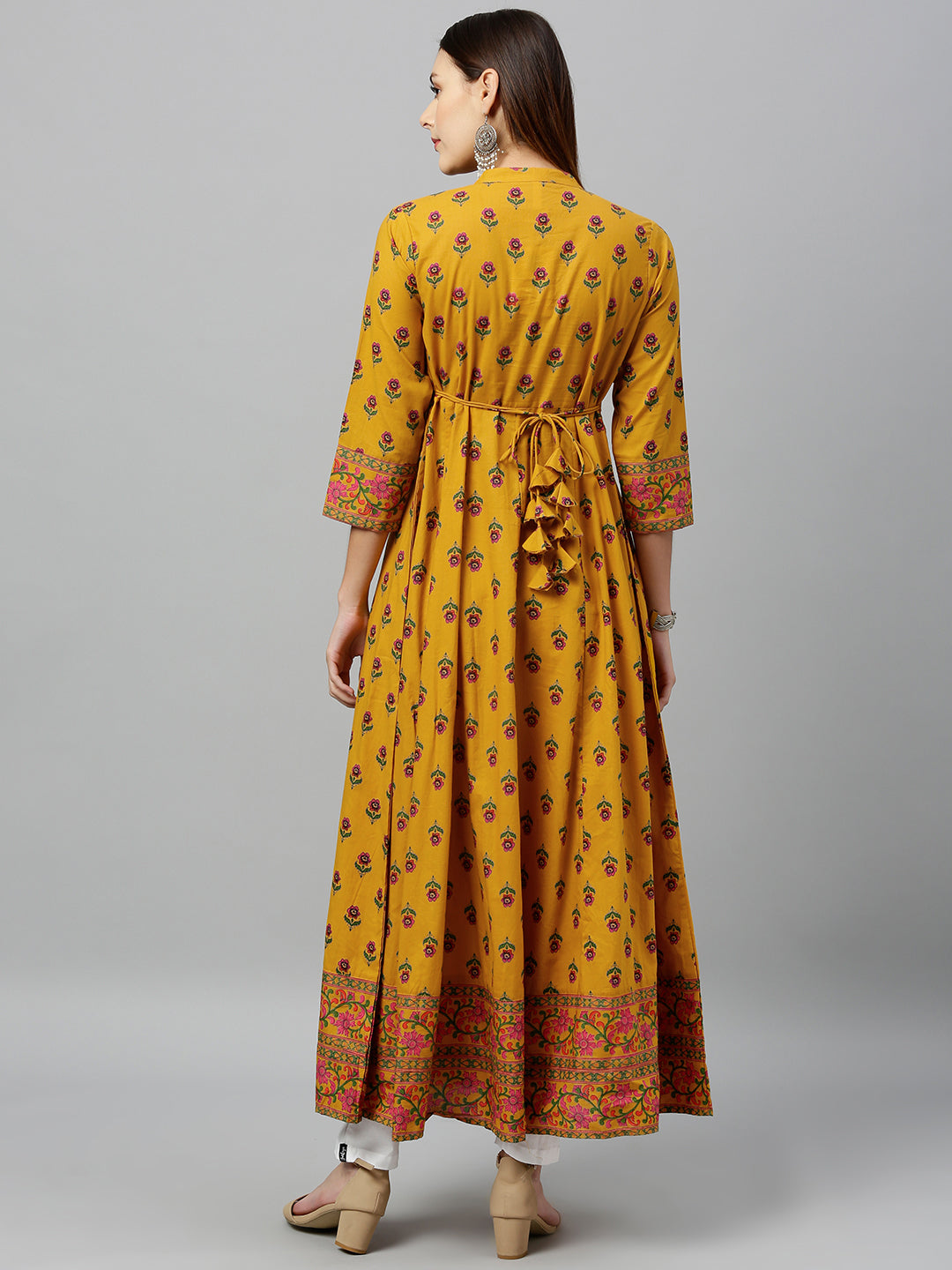 Cotton Buta Print Anarkali Kurta