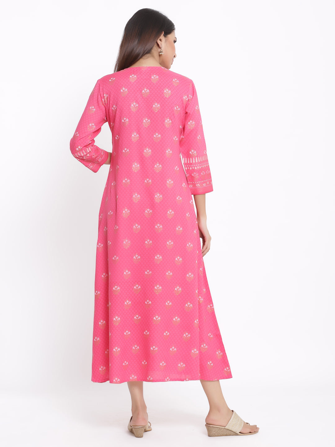 Rayon Printed A-Line Kurta