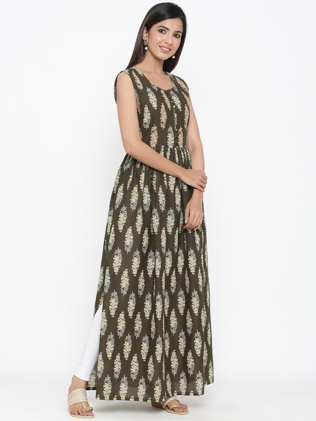Cotton Printed Anarkali Kurta