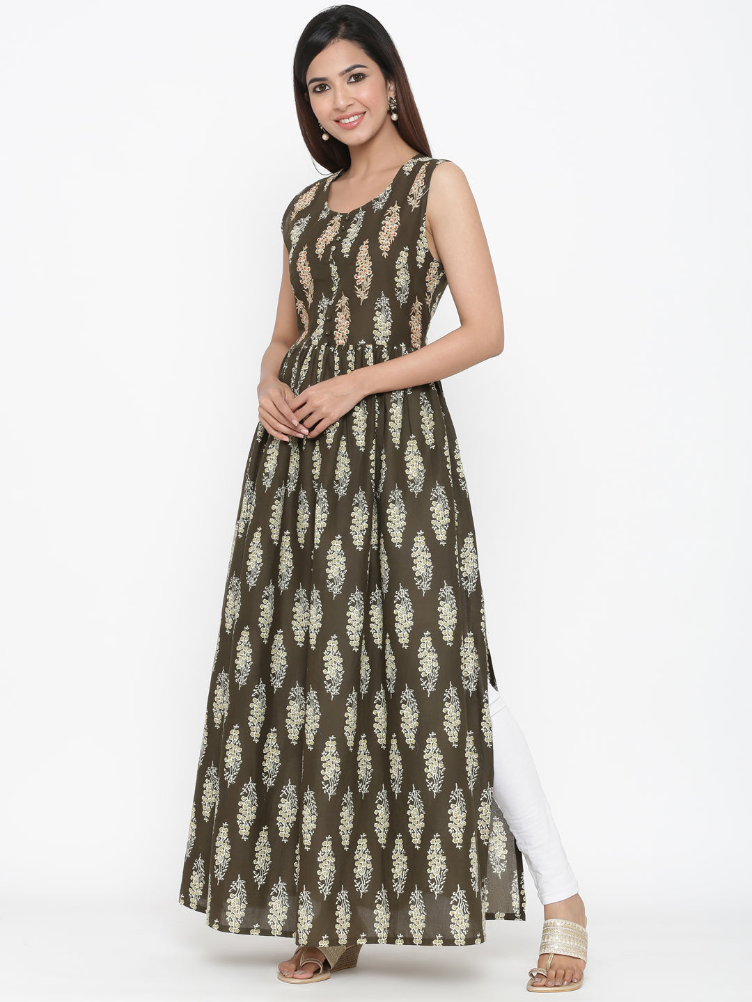 Cotton Printed Anarkali Kurta