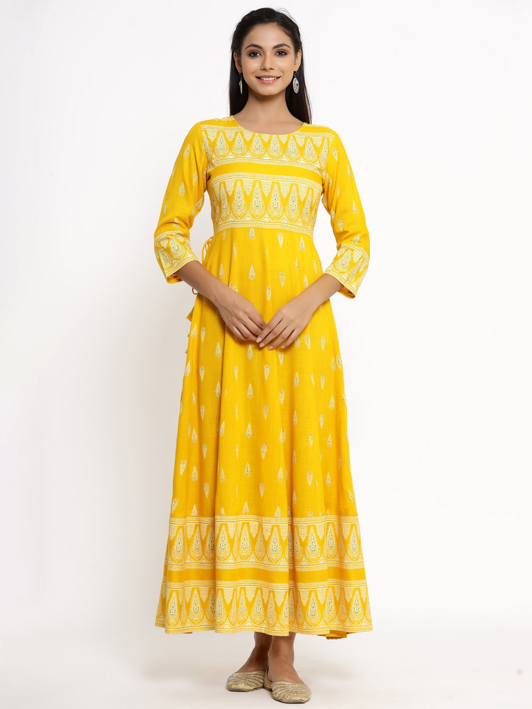 Rayon Printed Anarkali Kurta