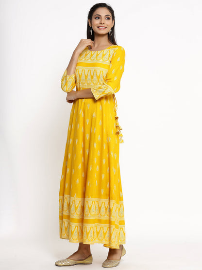 Rayon Printed Anarkali Kurta