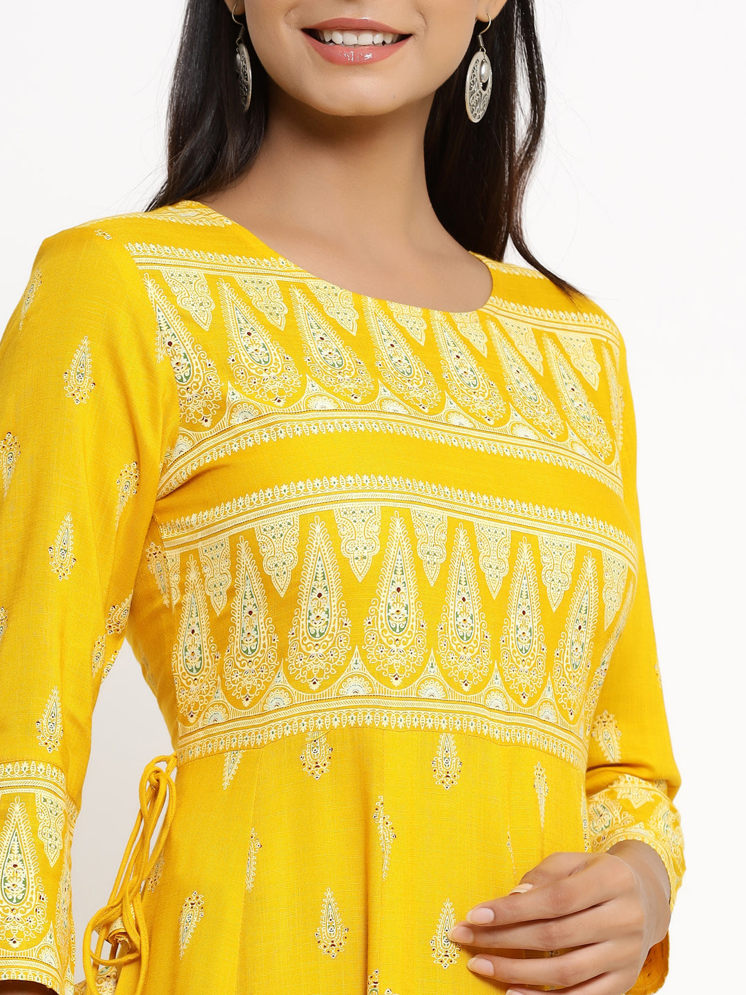Rayon Printed Anarkali Kurta