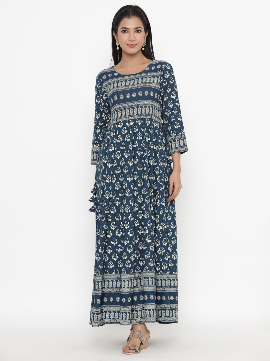 Rayon Printed Regular Kurta