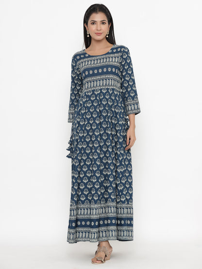 Rayon Printed Regular Kurta