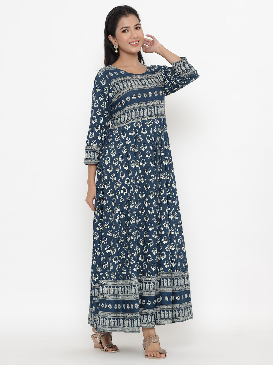 Rayon Printed Regular Kurta