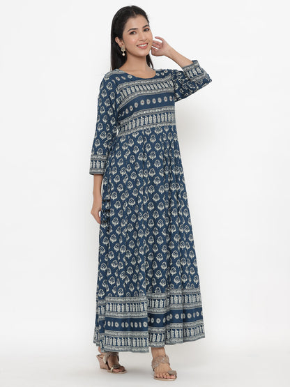 Rayon Printed Regular Kurta