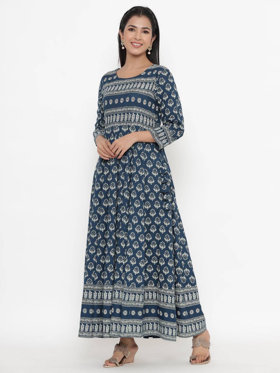 Rayon Printed Regular Kurta