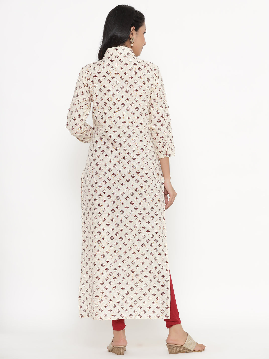 Cotton Printed A-Line Kurta