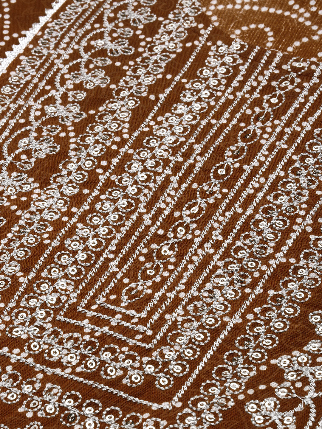 Rayon Bandhani Print Straight Kurta