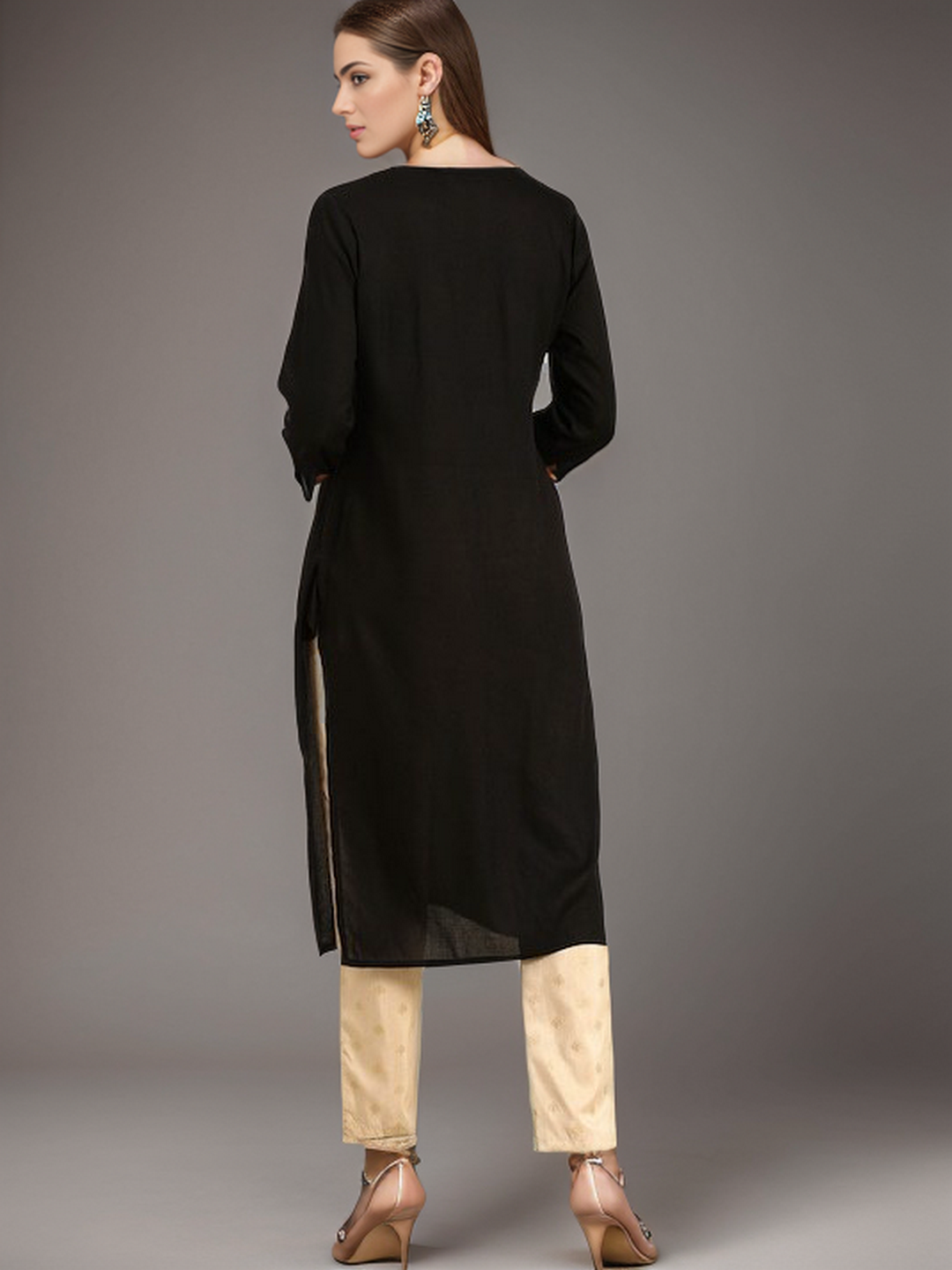 Rayon Emboridery Straight kurta