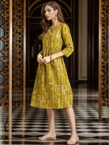 Cotton Printed Straight kurta