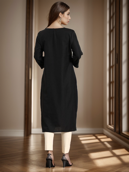 Rayon Emboridery Straight kurta