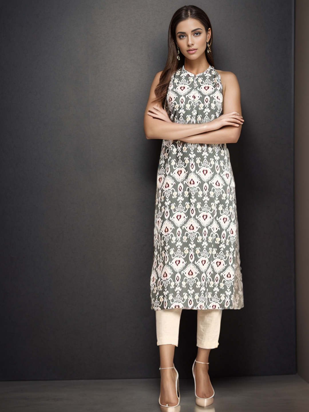 Rayon Floral Straight kurta
