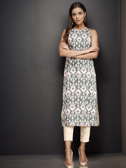 Rayon Floral Straight kurta