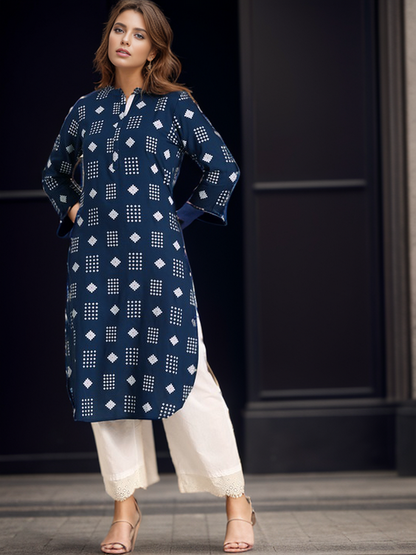 Rayon Printed Straight kurta