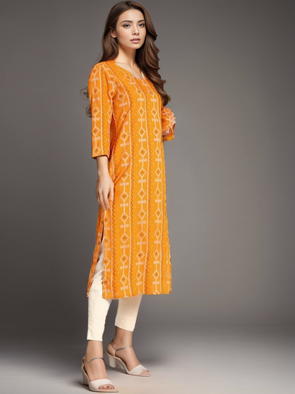 Rayon Printed Straight kurta