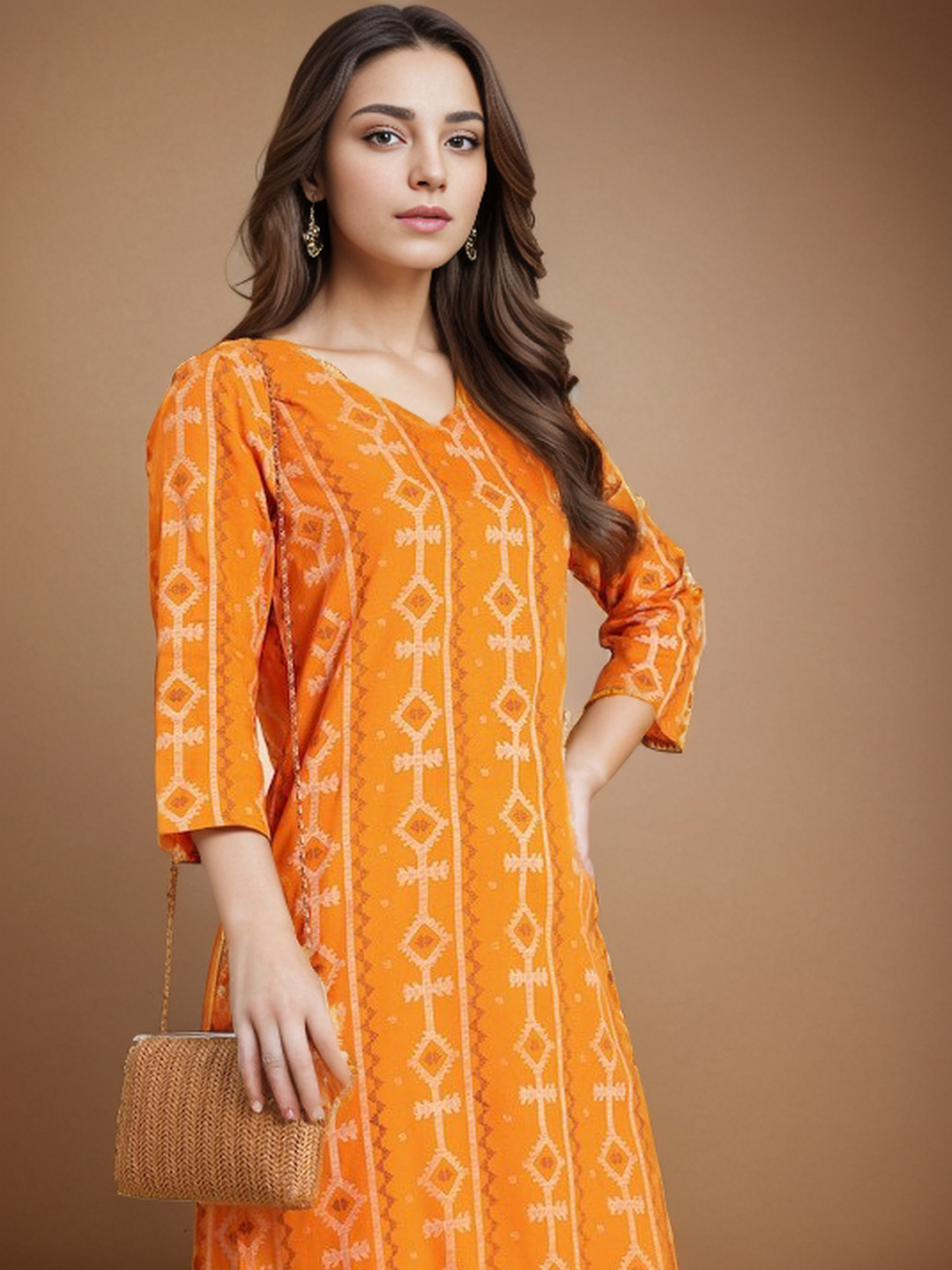 Rayon Printed Straight kurta