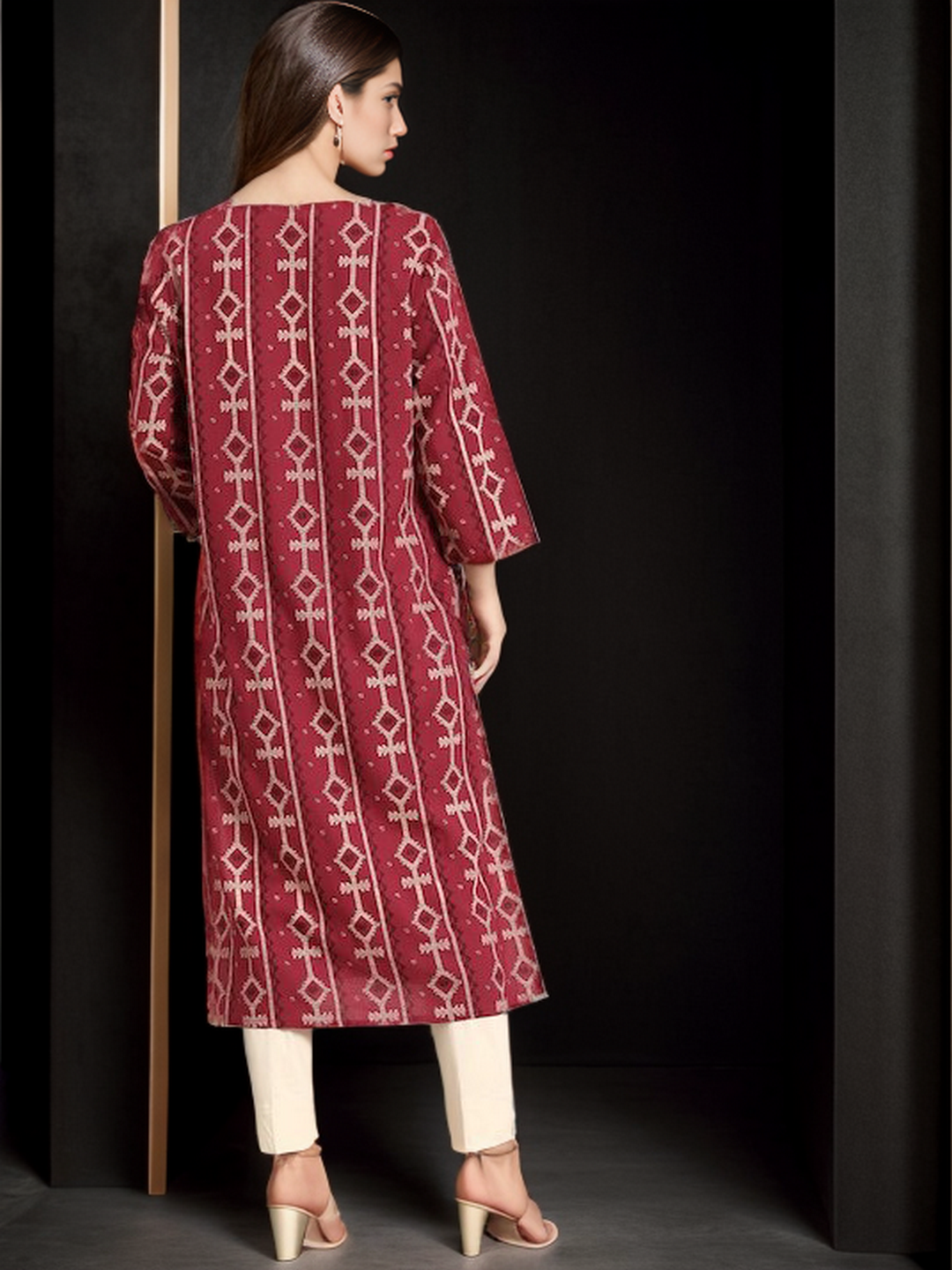 Rayon Printed Straight kurta