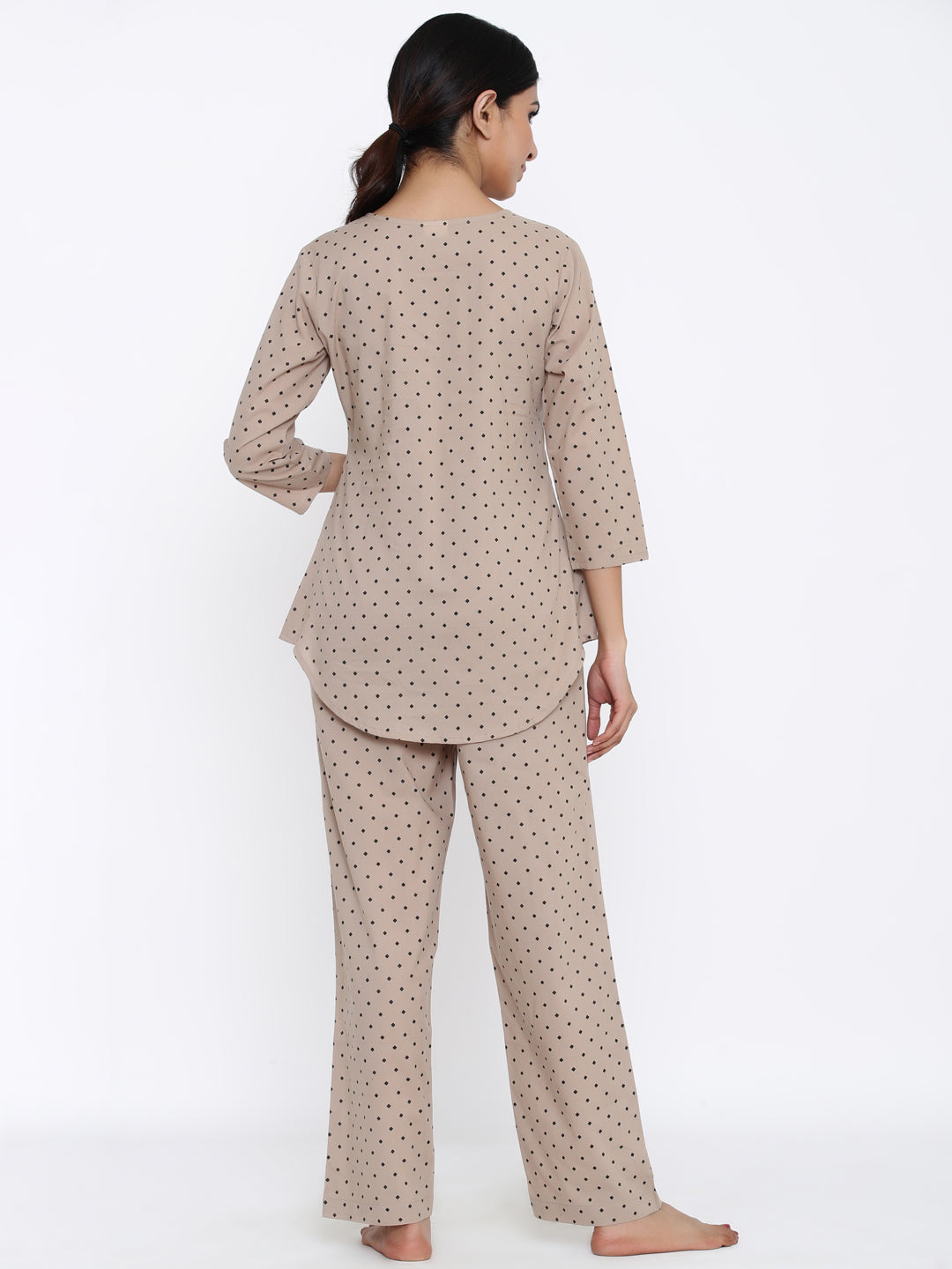 Cotton Printed Regular Top And Pyjama