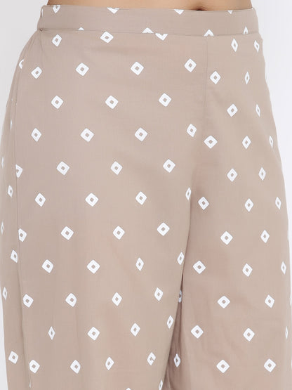 Cotton Printed Regular Top And Pyjama