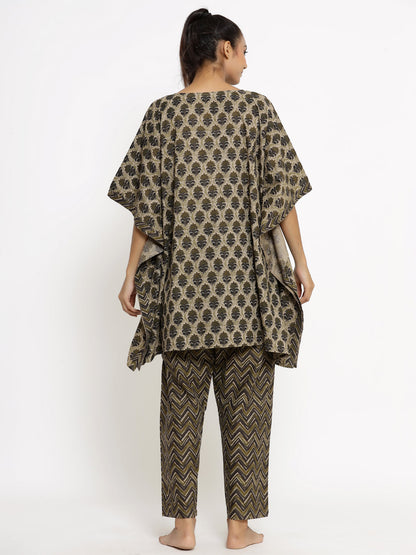 Cotton Printed Kaftan Kaftan With Pant